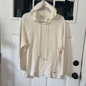 Michael Kors Cream Hooded Sweater